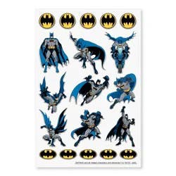 American Greetings Warner Bros Batman Puffy Stickers for Kids, 3D Classic Batman and Bat Signal 19ct, 1 Sheet
