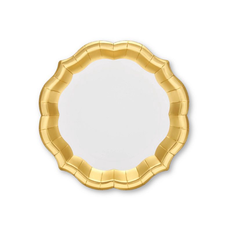 slide 1 of 5, OMG IT's PAPER OMG! IT's PAPER 8ct 10.5" Dinner Paper Plates Gold, 8 ct