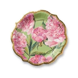 OMG IT's PAPER OMG! IT's PAPER 8ct 10.5" Dinner Paper Plates Pink Peony Floral