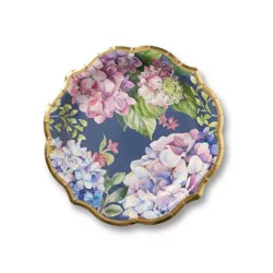 OMG IT's PAPER OMG! IT's PAPER 8ct 8" Salad Paper Plates Blue Hydrangea Floral