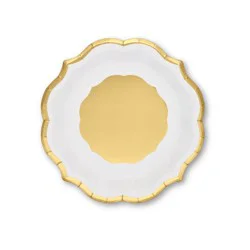 OMG IT's PAPER OMG! IT's PAPER 8ct Salad Paper Plates Gold