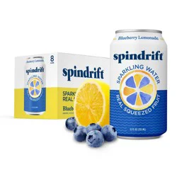 Spindrift Blueberry Lemonade Sparkling Water - 8pk/12 fl oz Cans