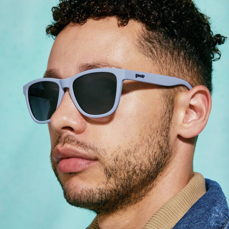 slide 1 of 4, goodr Zombie Skincare Routine OG Rectangle Sunglasses - Purple, 1 ct