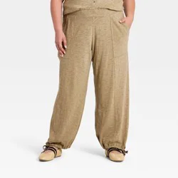Women's Mid-Rise Balloon Ankle Pull-On Pants - Universal Thread™ Green XXL