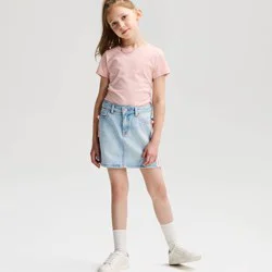 Girls' Short Sleeve 100% Cotton Classic Fit T-Shirt - Cat & Jack™ Clay Pink S