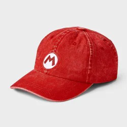 Mario Brothers Kids' Baseball Hat - Red
