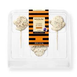 Halloween Ghost Shaped Cake Pop Cookies N Scream - 4.1oz/3ct - Favorite Day™