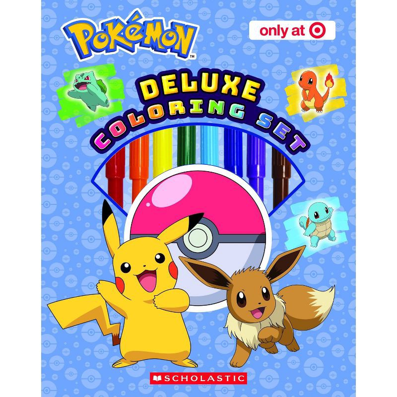 slide 1 of 1, Scholastic POKEMON DELUXE COLORING SET (TARGET EXCLUSIVE) - (Paperback), 1 ct