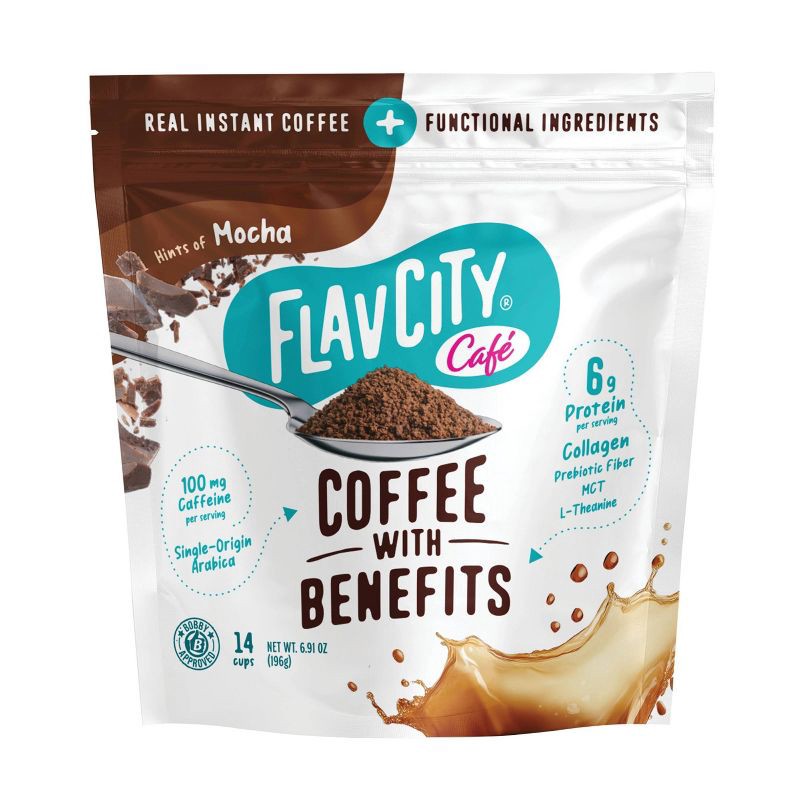 slide 1 of 7, FlavCity Mocha Instant Coffee - 6.91oz, 6.91 oz