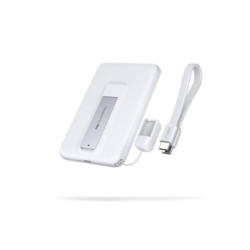 slide 1 of 12, INIU MagPro Neo Qi2 15W Magnetic 5000mAh Power Bank with LED Display - White, 1 ct