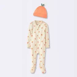 Baby Pumpkin Sleep N' Play with Hat - Cloud Island™ Cream Newborn