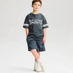 Boys' Mesh Jersey T-Shirt - Cat & Jack™ Charcoal L