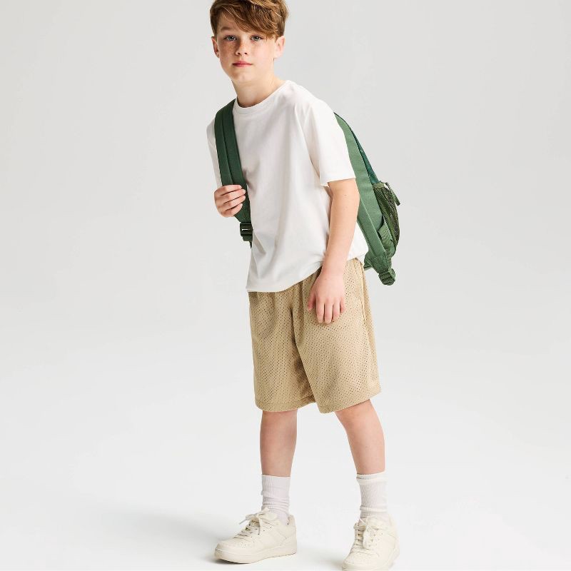slide 1 of 3, Boys' Short Sleeve 100% Cotton Classic Fit T-Shirt - Cat & Jack™ True White M, 1 ct