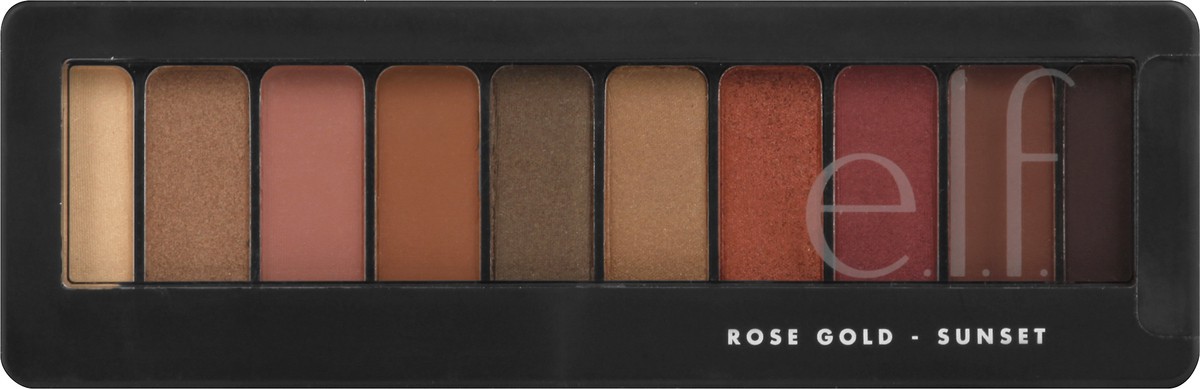 slide 1 of 11, e.l.f. Eyeshadow Palette Rose Gold Sunset, 0.49 oz
