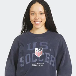 WEAR by EA USSF Blue Crew Neck Short Sleeve Sweatshirt - M