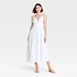 Women's Maxi Slip Dress - A New Day™ White S