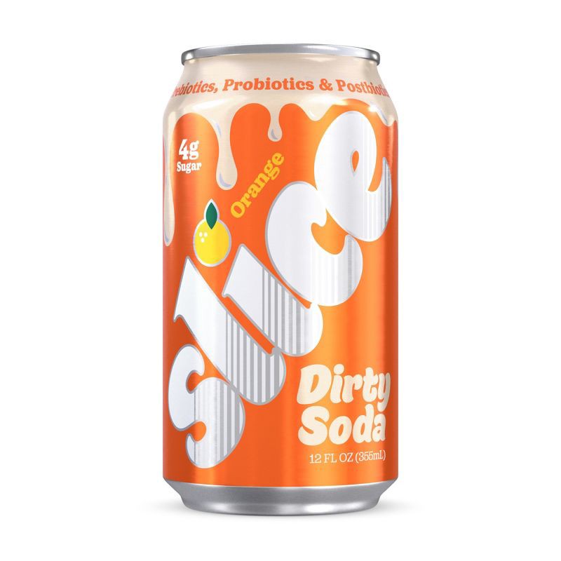 slide 1 of 8, Slice Orange Dirty Soda - 12 fl oz, 12 fl oz