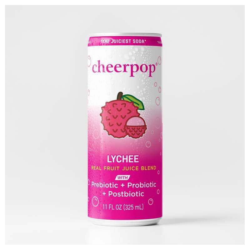 slide 1 of 1, cheerpop Lychee Juice Drink - 11 fl oz Can, 11 fl oz