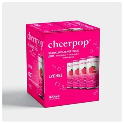cheerpop Sparkling Lychee Juice Drink - 11oz/4pk