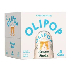 OLIPOP Cream Soda Prebiotic Drink - 4pk/12 fl oz