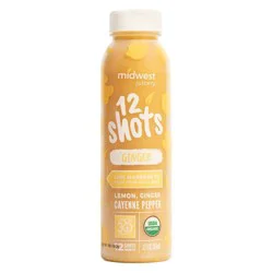Midwest Juicery 12 Shots Organic Ginger Wellness Shots - 12 fl oz