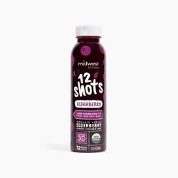 Midwest Juicery 12 Shots Organic Elderberry Wellness Shots - 12 fl oz