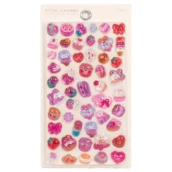 50pc Horizon Group Sticki Charms Pink Dimensional Stickers