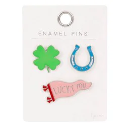 Horizon Group 3pk Clover, Lucky, Horseshoe Pin Set