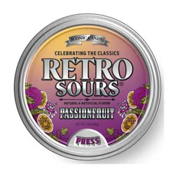 Retro Sours Passionfruit Candy Tin - 2.12oz