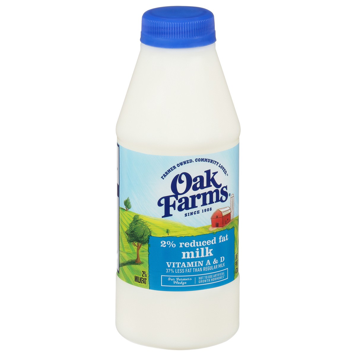 slide 3 of 14, Oak Farms 2% Reduced Fat Milk with Vitamin A and D, Milk Pint - 1 Bottle, 1 pint