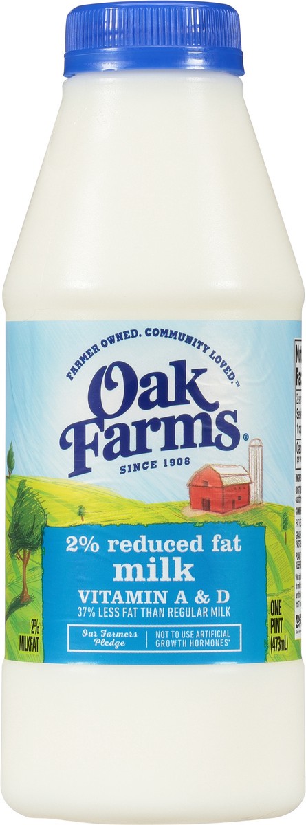 slide 10 of 14, Oak Farms 2% Reduced Fat Milk with Vitamin A and D, Milk Pint - 1 Bottle, 1 pint