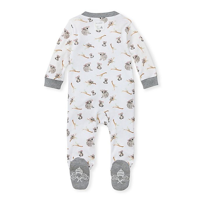 slide 2 of 2, Burt's Bees Baby Newborn Perfectly Koalafied Organic Cotton Footed Pajama - Grey, 1 ct