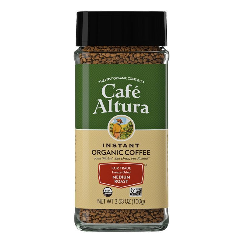 slide 1 of 7, Cafe Altura Medium Roast Organic Fair Trade Instant Coffee - 3.53oz, 3.53 oz
