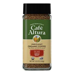 Cafe Altura Medium Roast Organic Fair Trade Instant Coffee - 3.53oz