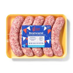 Bratwurst Pork Links - 19oz/5ct - Good & Gather™