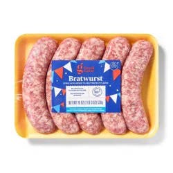 Bratwurst Pork Links - 19oz/5ct - Good & Gather™