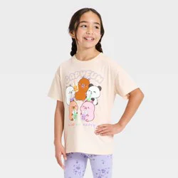 Girls' CapyFun "A Cup of Happy" Graphic T-Shirt - Ivory M