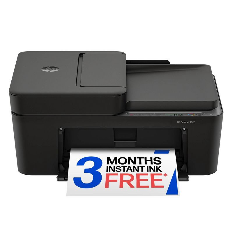 slide 1 of 17, HP Inc. HP DeskJet 4355 Wireless All-in-One Color Printer Scanner Copier (AJ4Y0A), 1 ct