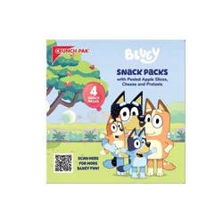 Disney Crunch Pak Bluey Snacker with Apples, Colby Jack Cheese & Pretzel Braids - 4pk/2.5oz