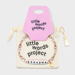 Little Words Project Grandma Beaded Bracelet - Taupe