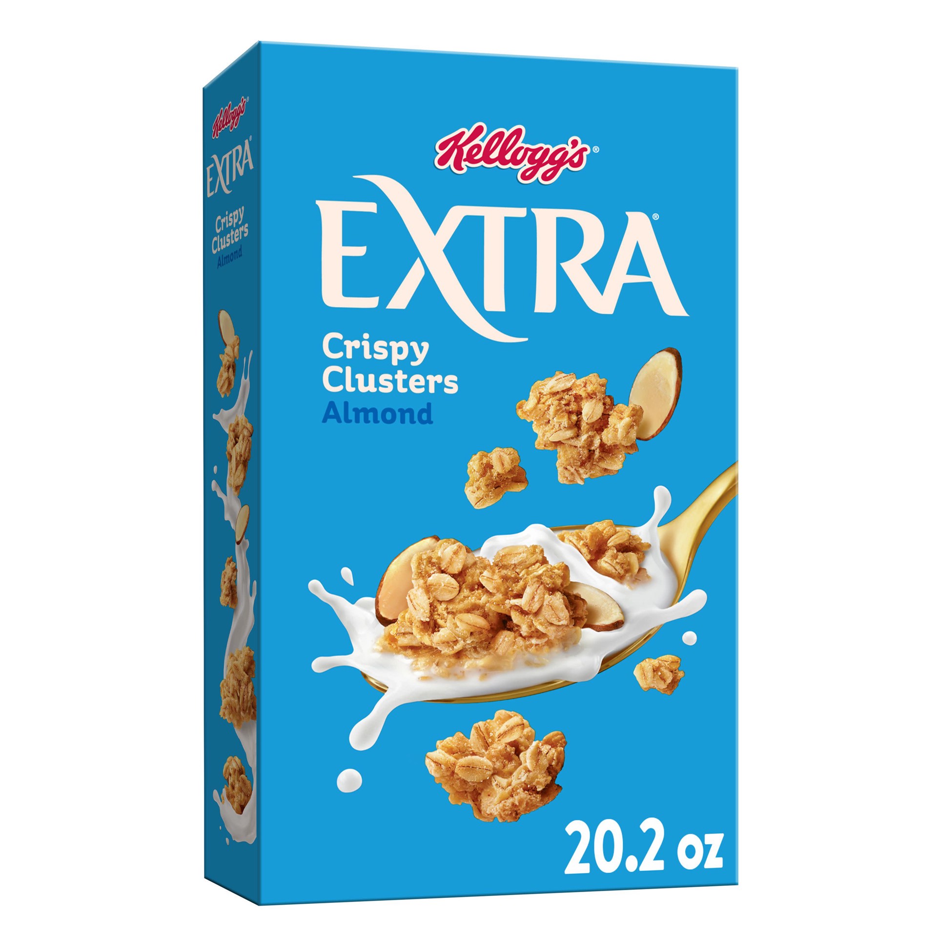 slide 1 of 5, Extra Kellogg's Extra Granola Cereal, Fiber Cereal, Family Breakfast, Almond, 20.2oz Box, 1 Box, 20.2 oz