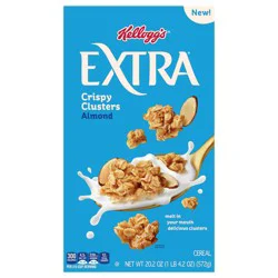 Kellogg''s Extra Granola Cereal, Fiber Cereal, Family Breakfast, Almond, 20.2oz Box (1 Box)