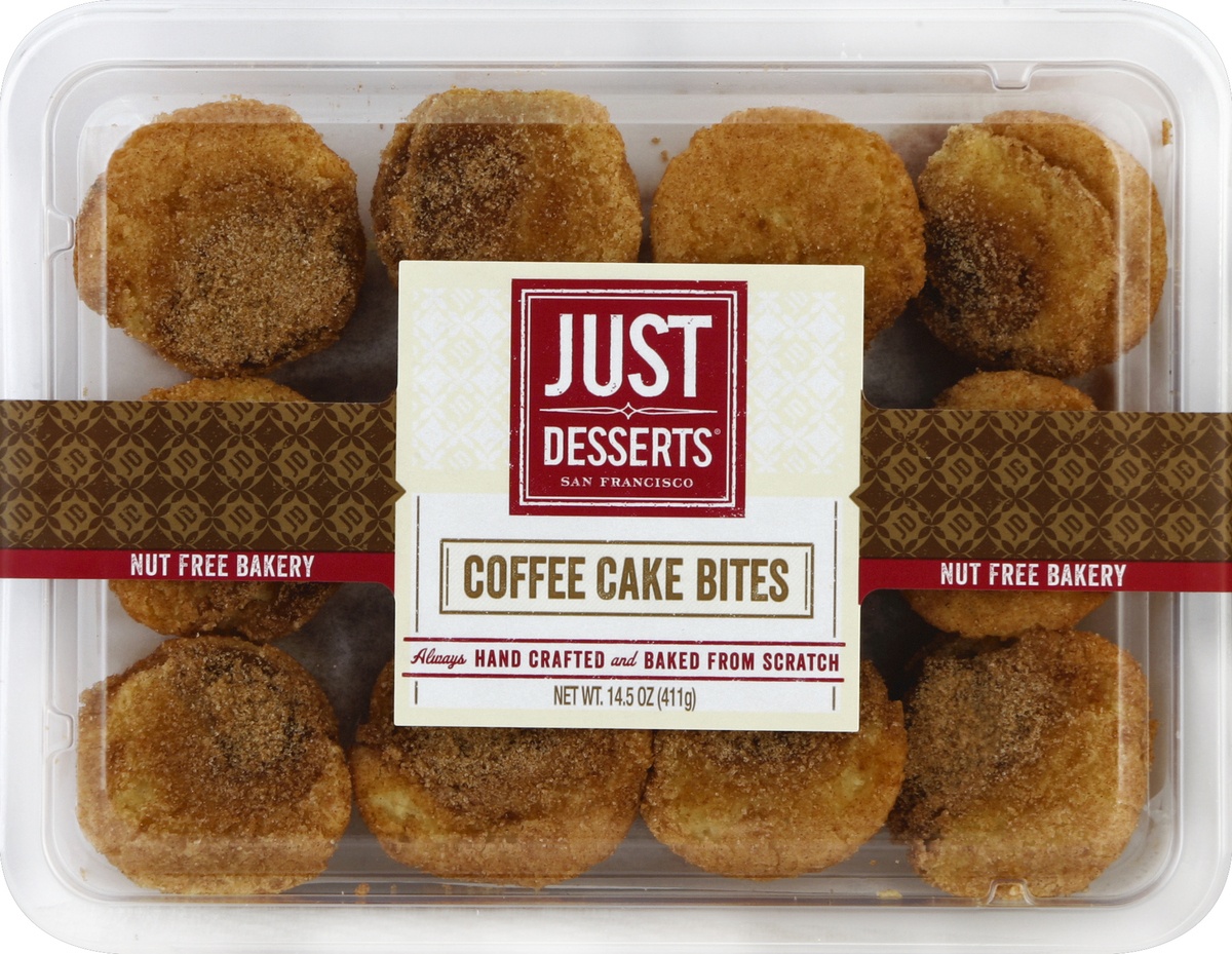 slide 3 of 4, Just Desserts Coffee Cake Bites 14.5 oz, 1 ct