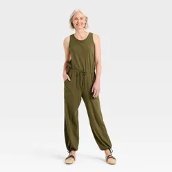 Women's Pull-On Jumpsuit - Universal Thread™ Dark Green S