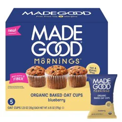 MadeGood Blueberry Snack Oat Cups - 6.15oz/5ct