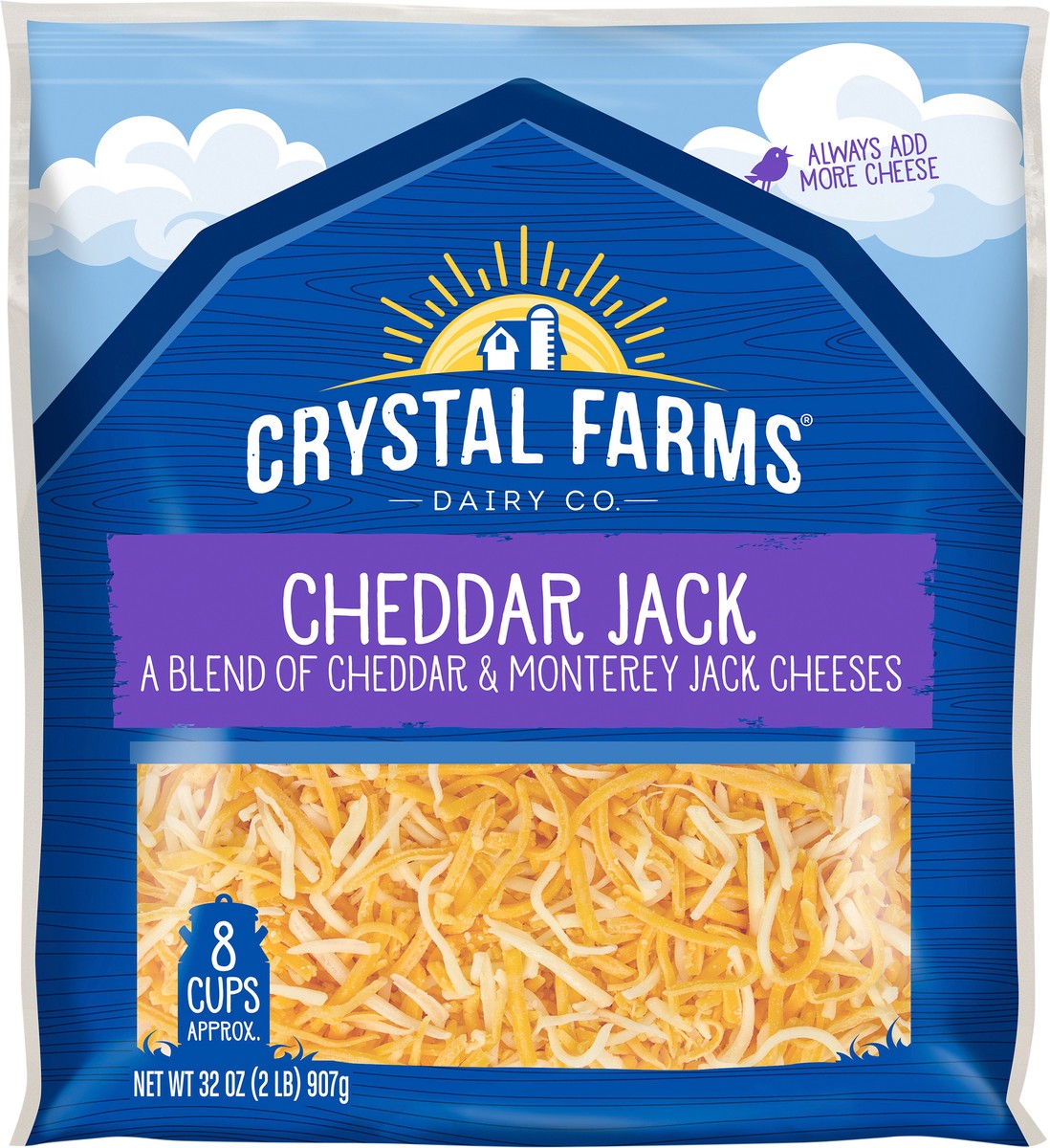 slide 2 of 6, Crystal Farms Cheese, 32 oz