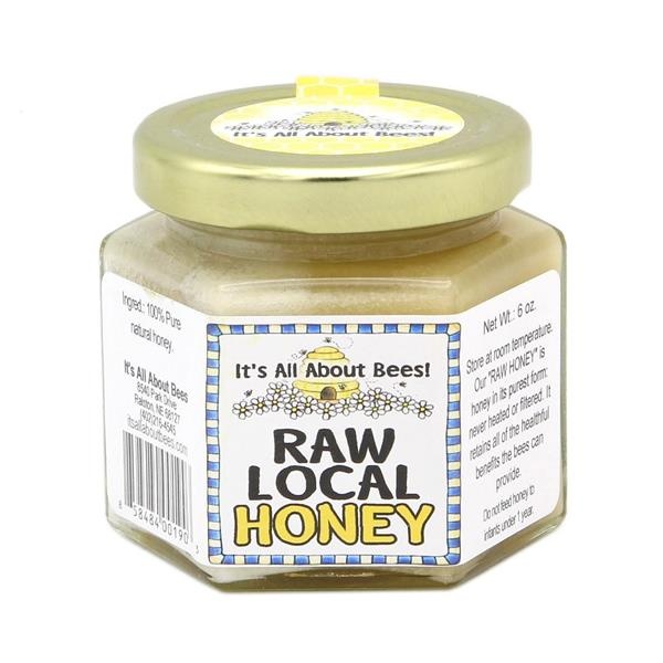 slide 1 of 1, It's All About Bees Raw Local Honey, 6 oz