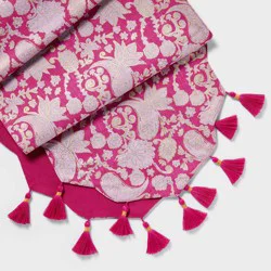 Diwali 14"x72" Table Runner Pink