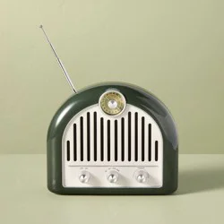 Hearth & Hand with Magnolia Small Retro Radio Green - Hearth & Hand™ with Magnolia