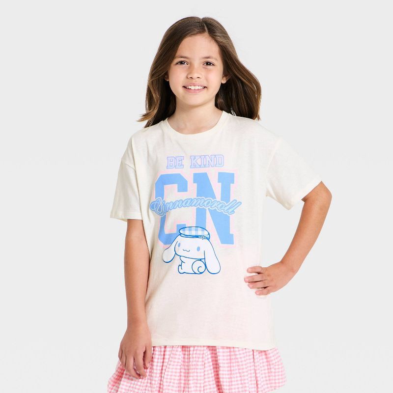 slide 1 of 1, Sanrio Girls' Cinnamoroll Graphic T-Shirt - Ivory L, 1 ct